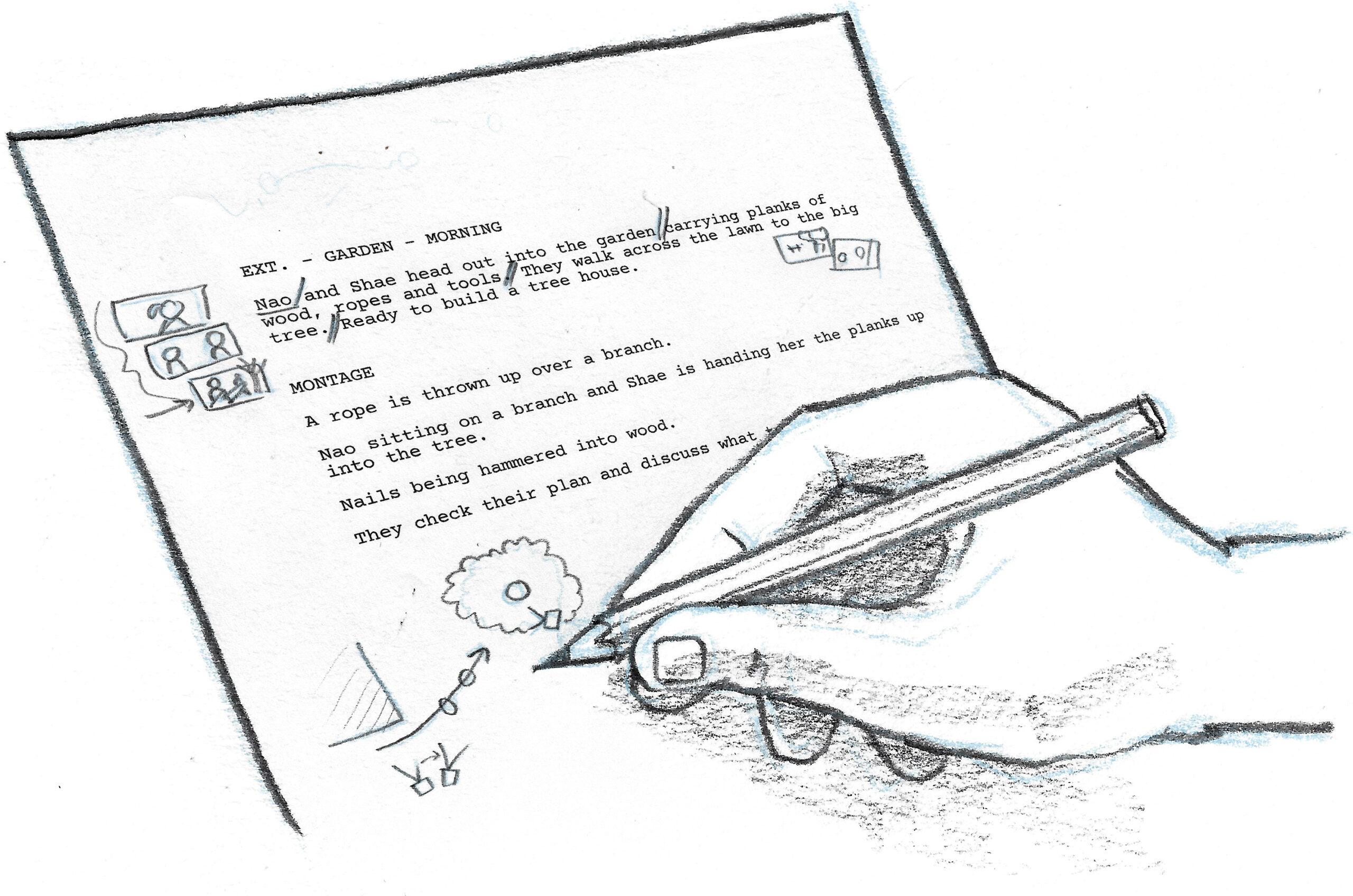 Thumbnails on the script pages